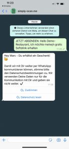 Der Endkunde stimmt den Datenschutzbestimmungen zu